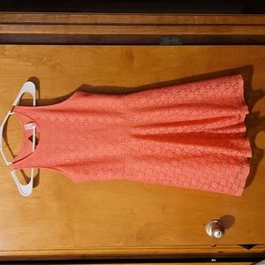 Coral Sleeveless Dress